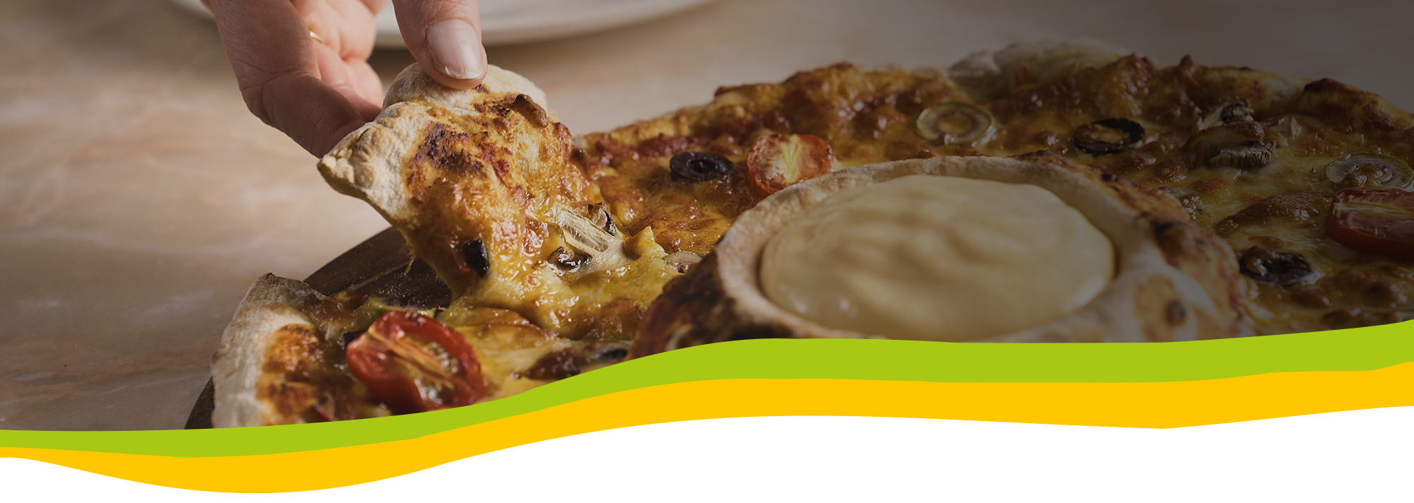 Yellow Road auf Pizza