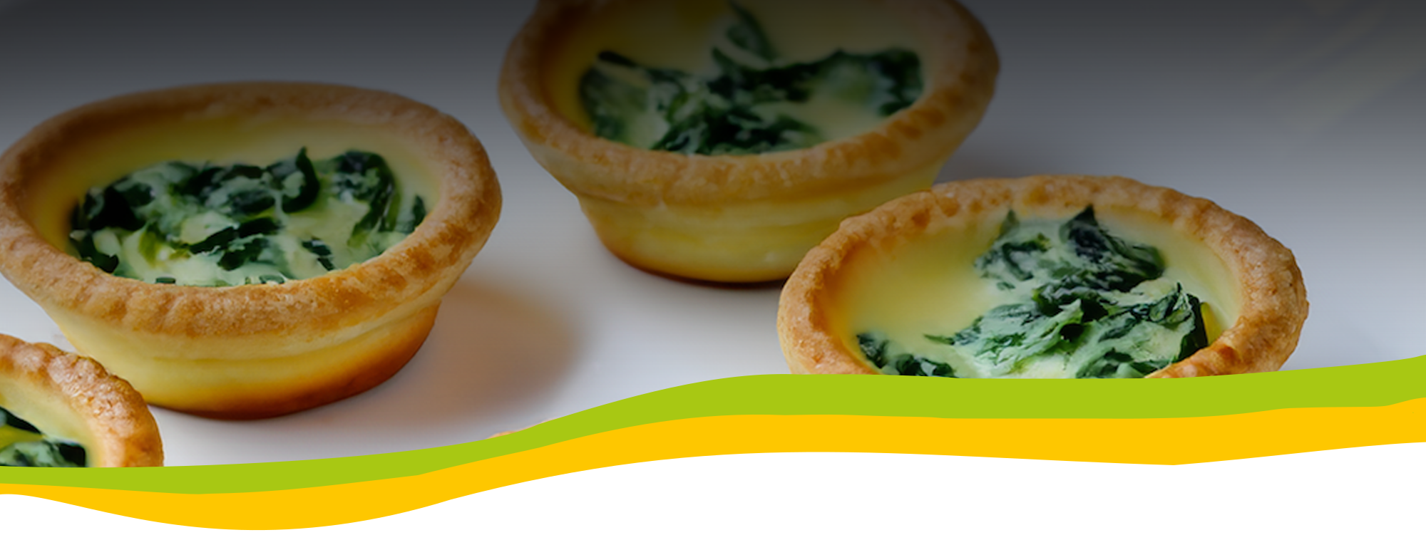 Cheese and Spinach Savoury Tarts