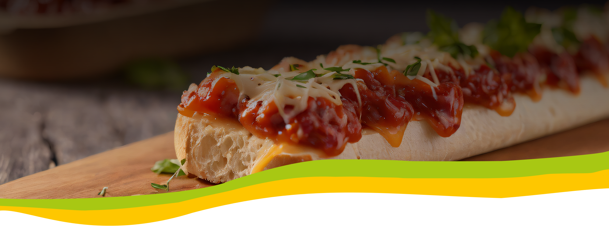 Cheesy Baguette Pizza