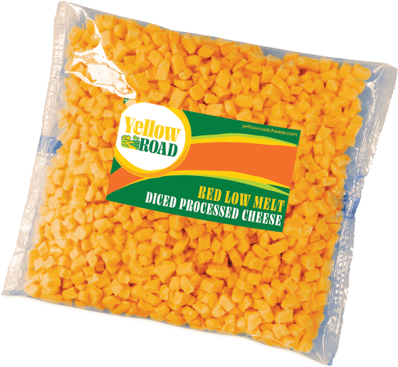 Cubos de queso fundido